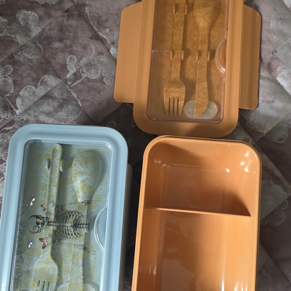 Orange and Blue Bento Box Set